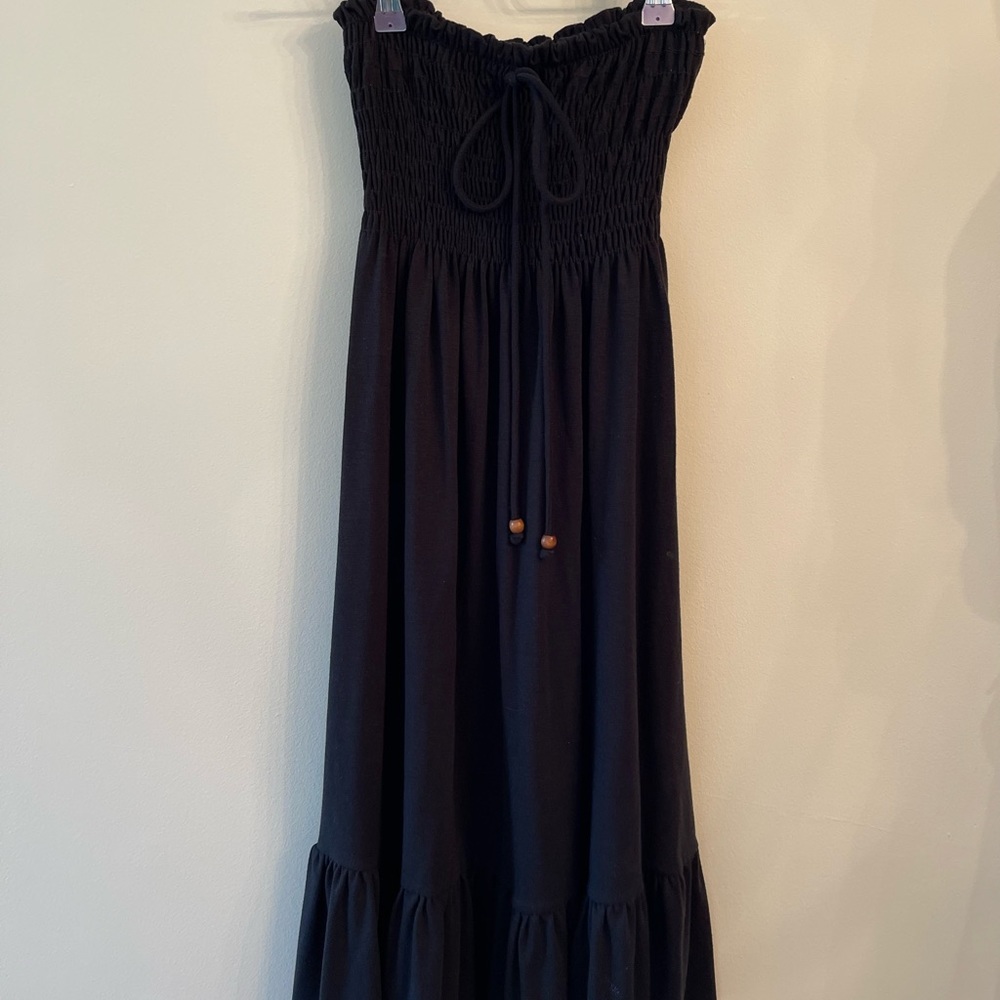 Strapless midi dress!